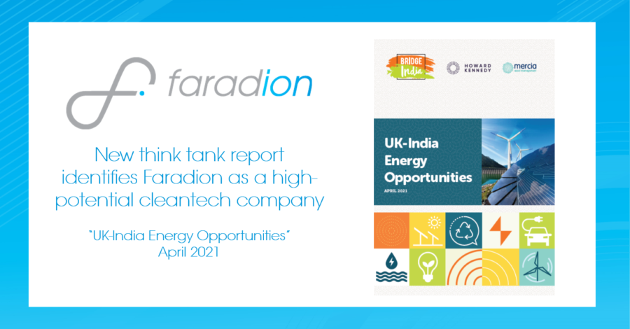 Bridge India UK India Energy Collaborations report featuring Faradion